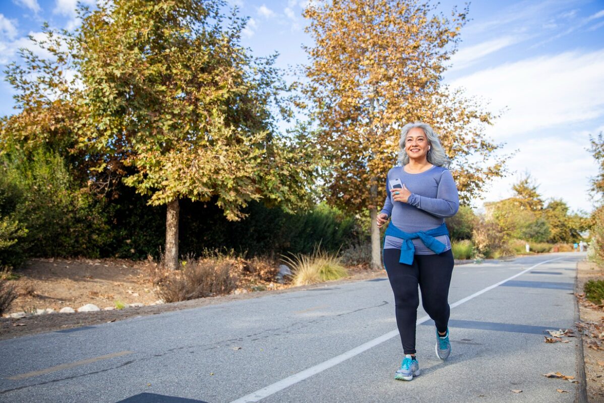 Footcare Dermatology -senior-latina-exercising