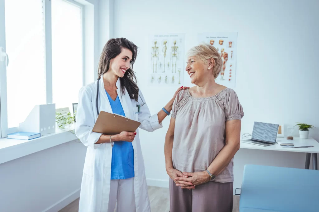 female-doctor-with-senior-patient